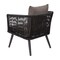 Flash Furniture Square Faux Teak Patio Table & 4 Club Chairs 4 SDA-AD723002-4-BK-GG - alternate 6
